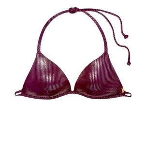 PINK Push Up Halter Swim Top